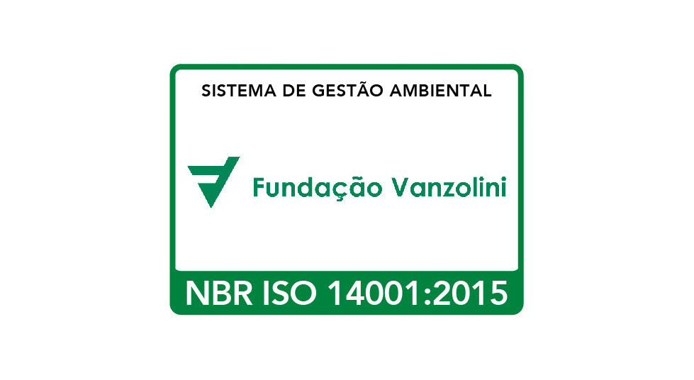 Vanzolini Foundation NBR ISO 14001:2015 Environmental Management System, certificate SGA-1868