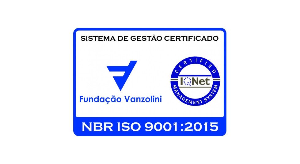Fundação Vanzolini ISO 9001:2015, certificate SQ 22647